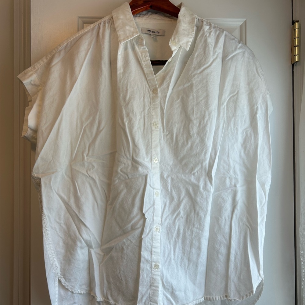 Madewell Men's Casual White Button Down Shirt